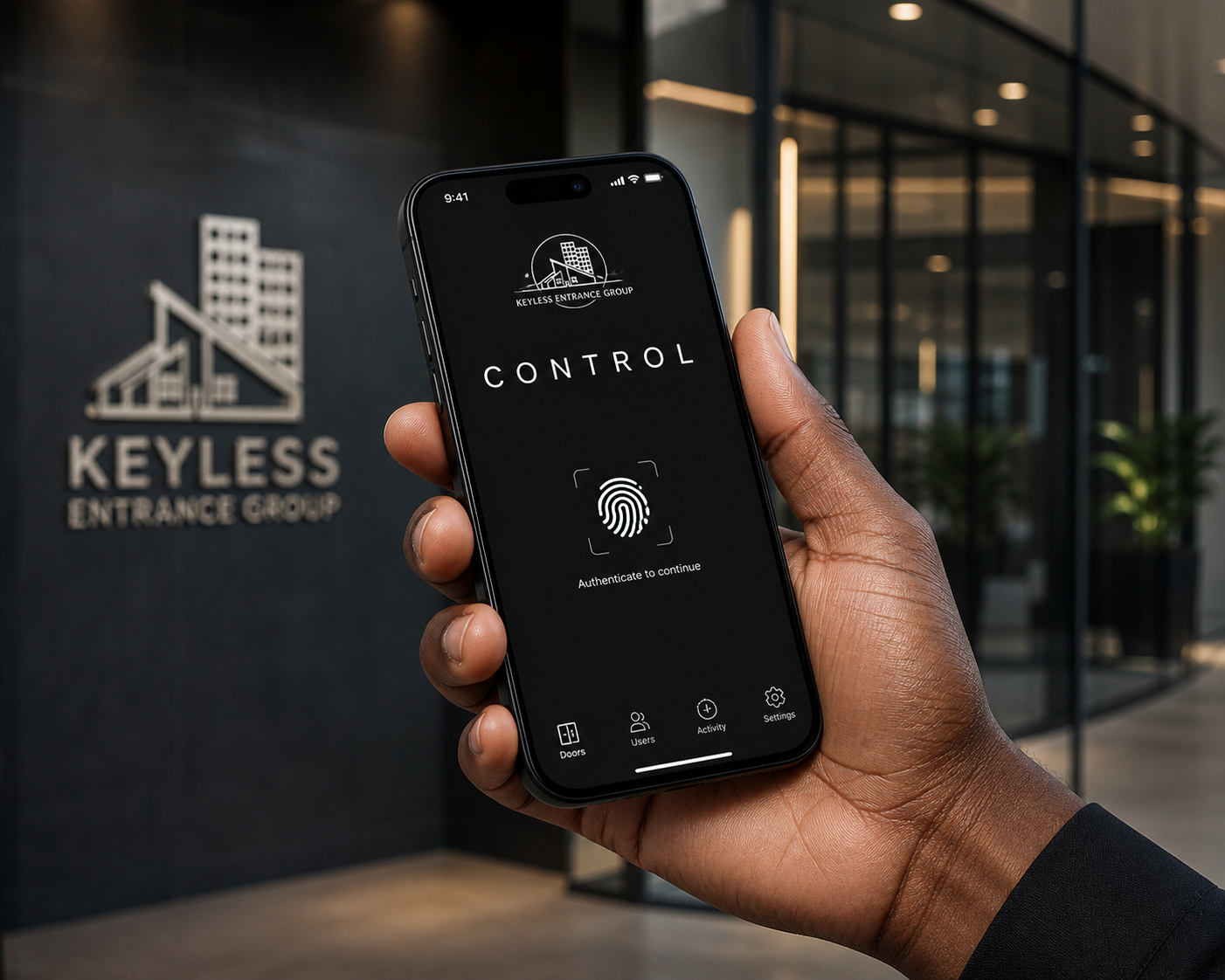 Centralized access control dashboard on a mobile device